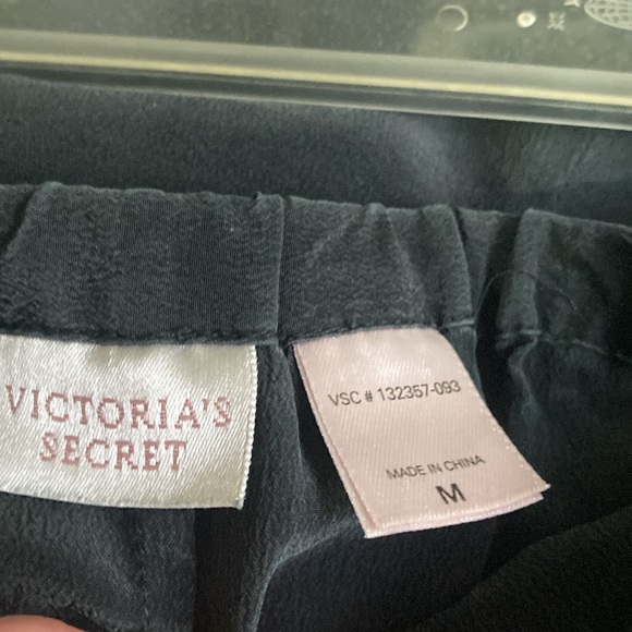 Vintage Victoria Secret Silk Black Lounge Pants - Picture 5 of 6